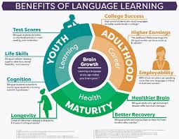 Benefits Of Language Learning Infographic E Learning Infographics Learning A Second Language Educational Infographic Learn A New Language