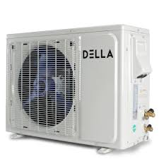The component that goes in the room mounts at the top of the wall or the ceiling instead. Della 12000 Btu Ductless Air Conditioning Inverter System 17 Seer Wallmount Heat Pump Mini Split Unit 230v Walmart Com Walmart Com