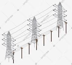 شبكة الكهرباء شبكة الكهرباء برج كهربائي برج الحديد Png والمتجهات للتحميل مجانا Power Grid Utility Pole