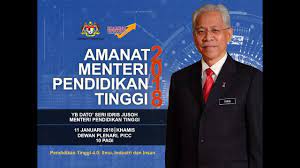 Mahathir mohamad umumkan 3 nama menteri di kabinetnya. Amanat Menteri Pendidikan Tinggi 2018 Youtube