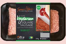 Vegan Square Scottish Breakfast Sausage Now Available In Morrisons And Aldi Vegan Supermarket Products Vegan Supermarket Sausage Breakfast Vegan