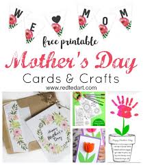 Or, if a student doesn't really have a relationship with his/her mother. Printable Mother S Day Cards Crafts Red Ted Art Make Crafting With Kids Easy Fun