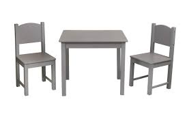 Height adjustable kids study desk chair set children table with lamp+drawer. Hygrad Multi Purpose Kids Children S Wooden Table And 2 Chair Set For Homeschooling Preschoolers Boys And Girls Activity Build Play Table Chair Set Grey Table Chair Buy Online In Andorra At