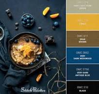Green Nuts - Embroidery Color Palette (With Thread Codes)