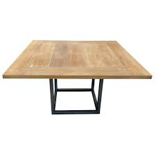 Table à manger scandinave blanc et bois clair l150 cm leena. Table Carree Avec Rallonges Modele Design Duetto Pour Salle A Manger