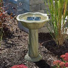 Bird Bath Fountain Home Depot Smart Solar Acadia Solar Birdbath 20633r01 Bird Bath Fountain Bird Bath Garden Ceramic Bird Bath