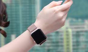 The u dot apple watch band by urban armor gear scout stands out among its silicone rivals by there are more colors to choose from, in case you prefer a different finish. Rose Gold Milanese Apple Watch Band The Salty Fox
