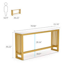 Fabric l shaped sectional sofa with 2 power recliners and articulating headrests. Narrow Pub Bar Table With Faux Marble Top For Home Behind Couch Table Modern Console Table For Living Room Entryway Golden Yellow Tribesigns 70 9 Inch Extra Long Gold Sofa Table Entryway