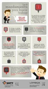 Los 10 Mandamientos Para Buscar Empleo En Las Redes Sociales Busqueda De Empleo Mercadotecnia En Medios Sociales Busco Trabajo