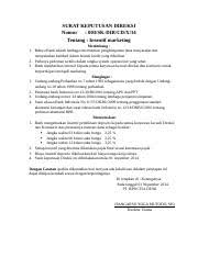 We did not find results for: Surat Keputusan Direksi Surat Keputusan Direksi Nomor 003 Sk Dir Cd X 14 Tentang Insentif Marketing 1 2 3 1 2 3 4 1 2 3 4 Menimbang Bahwa Bank Course Hero