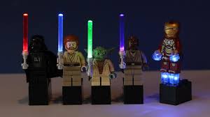 Custom Lego Star Wars Light Up Lightsabers Iron Man Light Up Kit Youtube