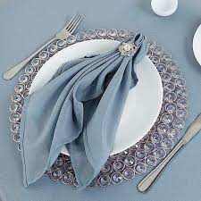 Quality since 1997 · buy wholesale online 5 Polyester Napkins 20 X 20 Dusty Blue Leilaniwholesale