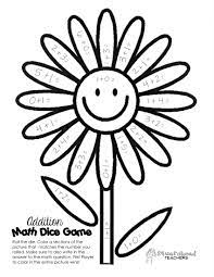 This free spin and color game with help with addition fact practice. Spring Time Math Facts Dice Game Squarehead Teachers
