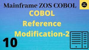 Reference modification permits reference to a subfield of a data item. Reference Modification 2 Mainframe Cobol Practical Tutorial Part 10 Cobol Vol Revised Youtube