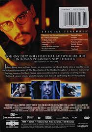 A rare book dealer (depp) seeking out the last two copies of a demon text discovers a strange demonic the path to the devil turned out to be hidden not in the texts of the books and not in mysterious illustrations, but in the ordinary perpetrations of the. The Ninth Gate Amazon De Johnny Depp Frank Langella Lena Olin Emmanuelle Seigner Barbara Jefford Jack Taylor Jose Lopez Rodero Tony Amoni James Russo Willy Holt Allen Garfield Jacques Dacqmine Roman Polanski Johnny