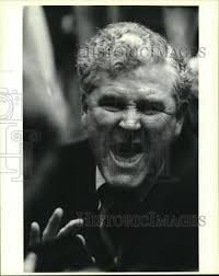 1991 Press Photo Newman High School basketball coach Billy Fitzgerald