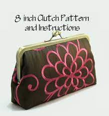 Pattern Instructions 8 Clutch Purse Etsy Purse Patterns Purses Clutch Pattern