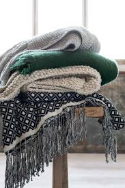 Zakardowy Koc Antracytowoszary Home H M Pl Canape Rustique Couverture Tricotee Deco