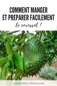 Comment Manger Le Corossol Cuisine Vegetale Et Tropicale Le Corossol Corossol Feuille De Corossol