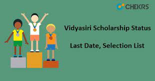Vidyasiri Scholarship Application 2021 22 Status Selection List Epass Karnataka