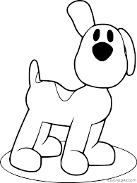 The pocoyo coloring sheets often feature the lead character alone with no backdrops, like in the show. Loula Puppy From Pocoyo Coloring Page Coloringall