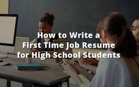 But what can you possibly include on a resume when you have no real work experience? First Time Job Resume For High School Students Plexuss
