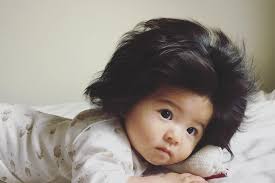 The hair that you see on your newborn baby's skin is called lanugo, a word derived from the latin word lana, meaning wool. Meet Baby Chanco The Viral 7 Month Old Hair Model Allure