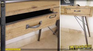 Bureau En Metal Et Bois Massif Style Retro Et Atelier