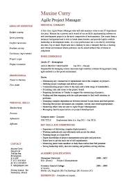 Agile Project Manager Resume Software Example Sample Job Description Projects Scrum