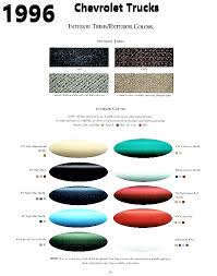 Chevrolet Silverado Paint Codes Color