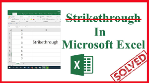 How To Add Or Remove Strikethrough In Excel Excel Tutorials Excel How To Remove