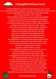 Spanglish Christmas Poem Christmas Poems Spanglish Spanish Christmas