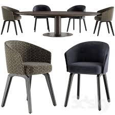 Minotti Bellagio Table And Creed Dining Chair Dining Chairs Chair Minotti