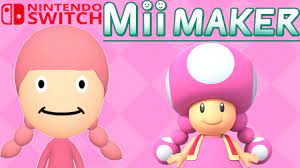 Mii Maker How To Create Toadette From Super Mario - YouTube