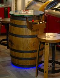 Whiskey barrel bar stools for sale. Home Retro Barrel Arcade Cabinets