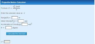 Physics Projectile Motion Calculator Http Calculator Tutorvista Com Projectile Motion Calculator Html Physics Projectile Motion Science