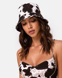 Check spelling or type a new query. Brown And White Cow Print Bucket Hat Bucket Hat Motelrocks Com
