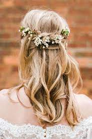 30 Pretty Cool Rustic Wedding Hairstyles Wedding Forward Rustic Wedding Hairstyles Wedding Hair Down Flowers In Hair