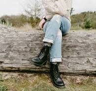Best shiny black combat boots Factory Sale