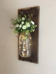 Large Rustic Sconce Mason Jar Wall Decor Rustic Home Decor Farmhouse Wall Lantern Distressed Wood Sconce Mason Jar Sconce In 2021 Mason Jar Sconce Rustic Wall Decor Rustic Patio Furniture