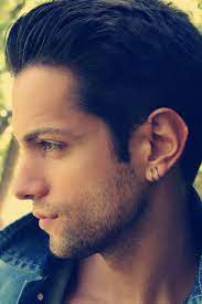 Stud earring men with dangling spike one male earring spike dangle men drop . Mens Silver Hoop Earrings Gentleman Earrings In Sterling Etsy