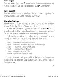 The garrett weatherproof housing withstands dusty, humid, and wet environments, and the waterproof metal detector can be submerged to 10'. Ppatz Pro Pointer At Z Lynk User Manual 1538820 Propointer At Zlynk Manual Indd Garrett Metal Detectors