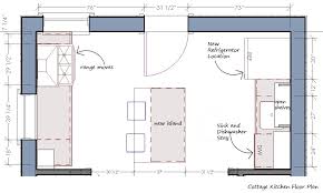 Brilliant Kitchen Layouts Plans Including Cottage And Kitchen Floor Plan With Precise Meas Kitchen Remodel Plans Bathroom Floor Plans Small Kitchen Floor Plans