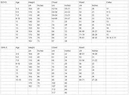 Guide To Sizing Coes Ipswich