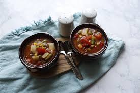 Find out how to make this on a stovetop or slow cooker! Vegetable Beef Soup My Heavenly Recipes