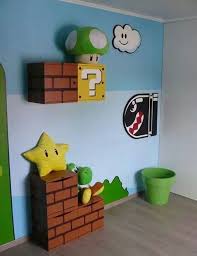 Mario Inspired Room Decor Super Cute Can Totally Do This With Card Board Boxes Mario Room Kids Room Super Mario Room