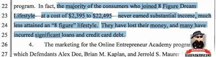 Vacation homes in exotic locales. 8 Figure Dream Lifestyle Sued By Ftc Bare Naked Scam