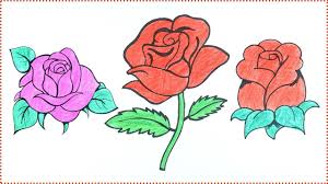 Finally, color the rose in the color of your choice or the color guide given in the printable. How To Draw A Rose Easy Rose Drawing Tutorial Step By Step