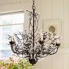 Pottery barn ruby crystal chandelier. 1
