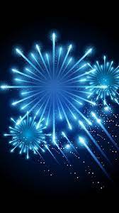 Blue Fireworks Blue Fireworks Phone Wallpaper Fireworks